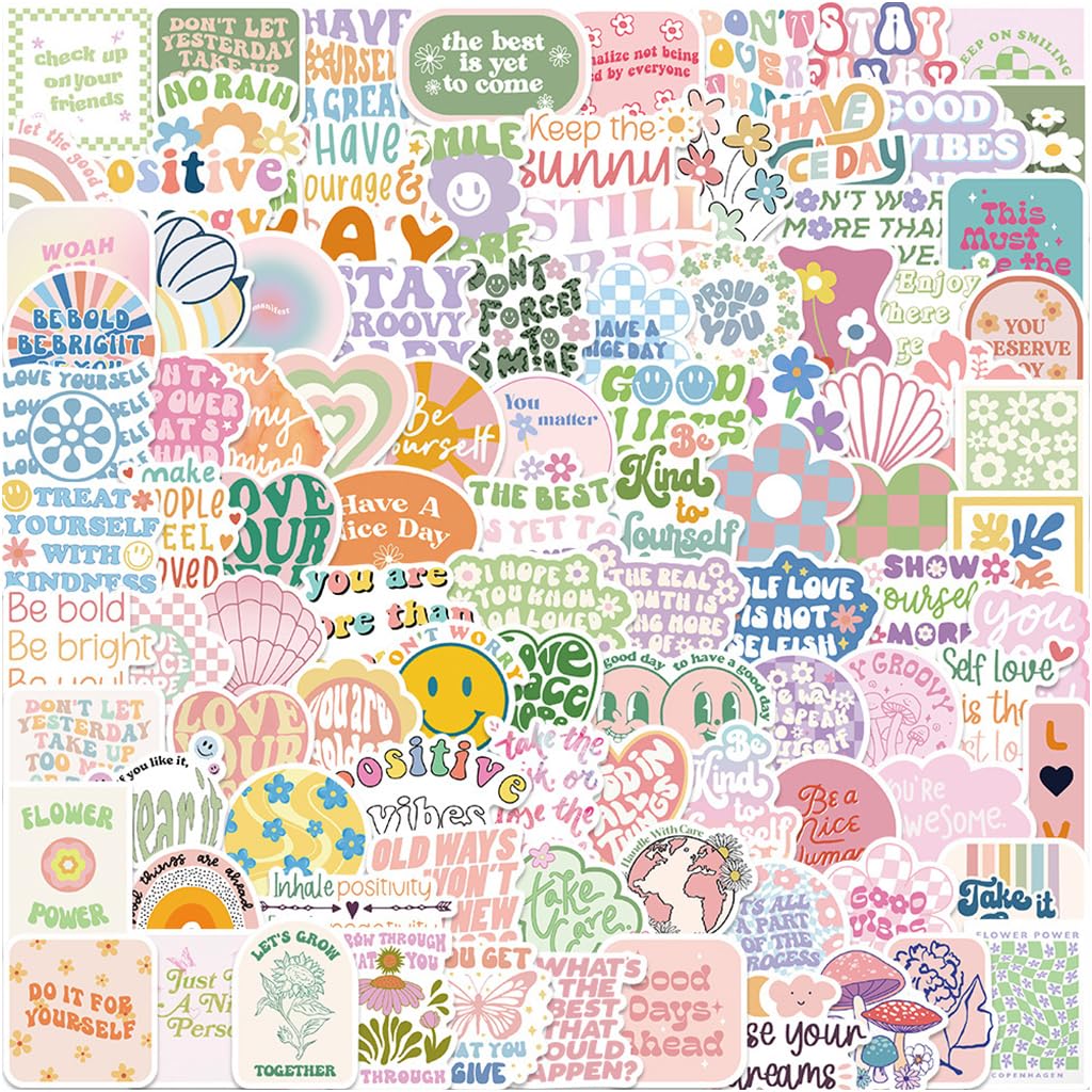 HASTHIP 100Pcs Motivational Stickers - Pink Inspirational Stickers, Aesthetic Encouragement Stickers for Students Teachers, Vinyl Waterproof Stickers for Water Bottle, Laptop, Scrapbook, Journal HASTHIP 100Pcs Motivational Stickers - Pink Inspirational Stickers, Aesthetic Encouragement Stickers for Students Teachers, Vinyl Waterproof Stickers for Water Bottle, Laptop, Scrapbook, Journal